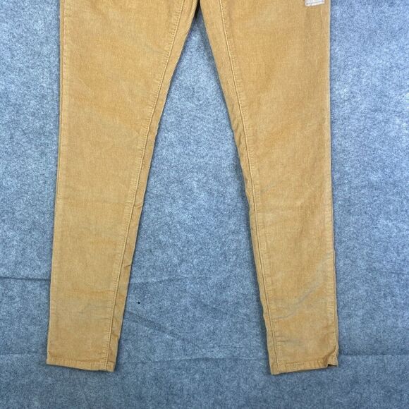 Levis 721 High Rise Skinny Corduroy Pants Womens 25 Brown Button Fly 5-Pocket - Picture 3 of 14